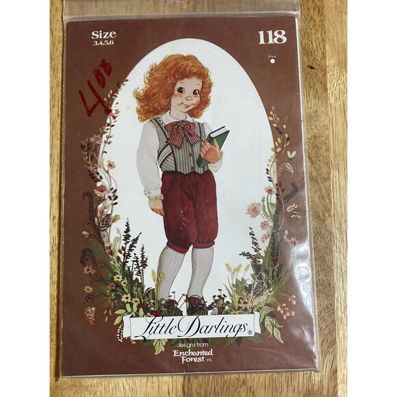 Little Darlings 118 Girls Size 3,4,5,6 Enchanted Forest Patterns ~ UNUSED - Picture 1 of 2